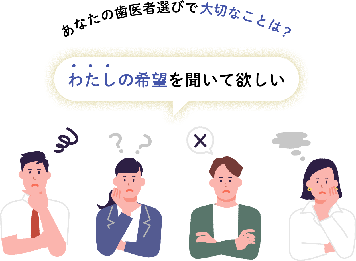 あなたの歯医者選びで大切なことは？